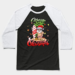 Merry Christmas Santa Hawaii Baseball T-Shirt